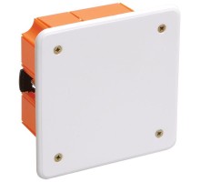 Коробка распаячная CП 92х92х45 IP20 КМ41022 для полых стен (с саморезами пластиковые лапки с крышкой) IEK UKG11-092-092-045-P