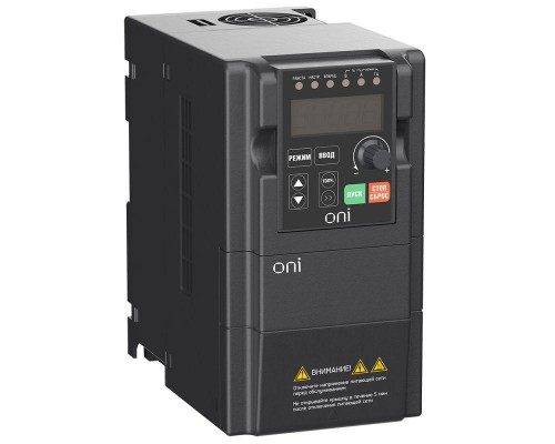 Преобразователь частоты A150 380В 3ф 0.75кВт 3А встроенный торм. модуль ONI A150-33-075HT