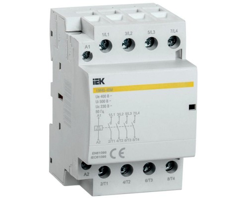 Контактор модульный КМ40-40М AC/DC IEK MKK21-40-40