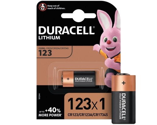 Элемент питания литиевый CR123 BP-1 ULTRA (блист.1шт) Duracell A0001263