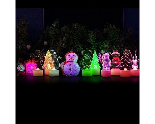 Фигура светодиодная "Санта Клаус" 1LED RGB 1.5Вт IP20 на подставке элементы питания 3хAG13(LR44) (в компл.) Neon-Night 501-040