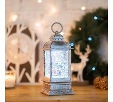 Фонарь декоративный "Рождество" эффект снегопада и подсветкой бел. Neon-Night 501-065