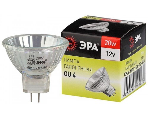 Лампа галогенная GU4-MR11-20W-12V-30Cl ЭРА C0027361
