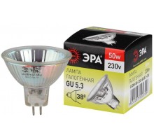 Лампа галогенная GU5.3-JCDR (MR16) -50W-230V-Cl ЭРА C0027365