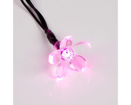 Гирлянда светодиодная "Цветы Сакуры" 7м 50LED роз. 1.5Вт IP20 с контроллером 8 режимов Neon-Night 303-038