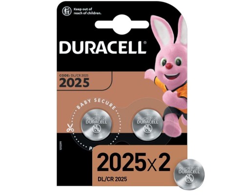 Элемент питания литиевый CR2025-2BL (блист.2шт) Duracell Б0037272