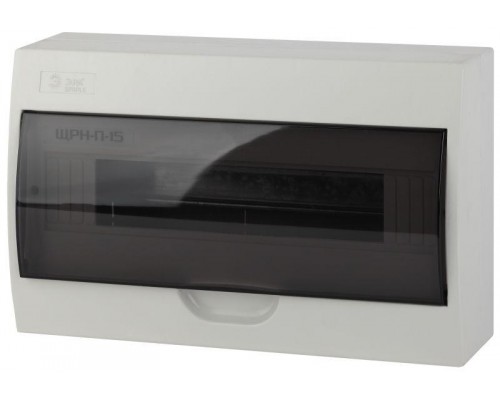 Бокс ЩРН-П-15 мод. навесной пластик IP41 SIMPLE NO-box_simple-plastic_15_surface ЭРА Б0041526