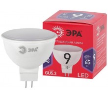 Лампа светодиодная RED LINE LED MR16-9W-865-GU5.3 R 9Вт MR16 софит 6500К холод. бел. GU5.3 Эра Б0045353