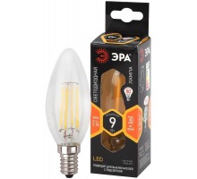Лампа светодиодная филаментная F-LED B35-9w-827-E14 B35 9Вт свеча E14 тепл. бел. ЭРА Б0046991