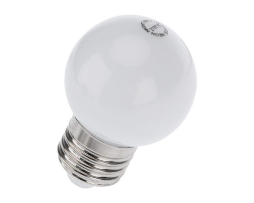 Лампа светодиодная 1Вт шар d45 5LED бел. E27 Neon-Night 405-115