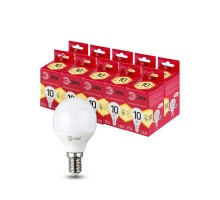 Лампа светодиодная RED LINE LED P45-10W-827-E14 R 10Вт P45 шар 2700К тепл. бел. E14 Эра Б0052378