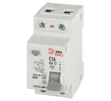 Выключатель автоматический дифференциального тока 1P+N С16 30мА тип АС АВДТ 4.5кА SIMPLE D12E2C16AC30 АД-12 электронное Эра Б0058920