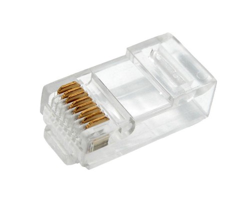Разъем сетевой LAN на кабель штекер 8Р8С (RJ-45) под обжим (уп.2шт) Rexant 06-0081-A2
