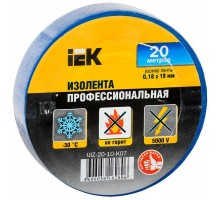 Изолента ПВХ 0.18х19мм син. (рул.20м) IEK UIZ-20-10-K07