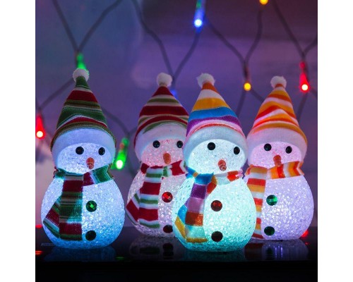 Фигура светодиодная "Снеговик" 17см 1LED RGB 1.5Вт IP20 Neon-Night 513-018