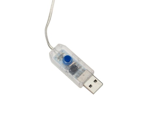 Гирлянда "Светодиодный дождь" из росы 6х3м USB+пульт управления бел. Neon-Night 315-995
