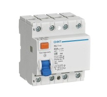 Выключатель дифференциального тока (УЗО) 4п 63А 300мА тип AC 6кА NL1-63 (R) CHINT 200231