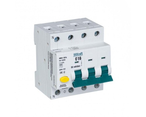 Выключатель автоматический дифференциального тока АВДТ 3Р+N 16А 30мА тип AC С ДИФ-103 6кА SchE 16213DEK