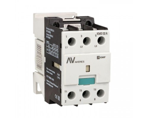 Контактор КМЭ 32А 230В АС AVERES EKF ctr-s-32-00-230-av