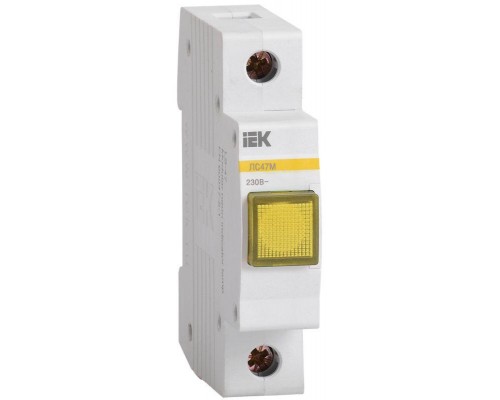Лампа сигнальная ЛС-47М желт. IEK MLS20-230-K05