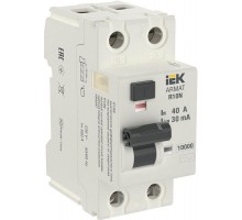 Выключатель дифференциального тока (УЗО) 2п 40А 30мА тип AC ВДТ R10N ARMAT IEK AR-R10N-2-040C030
