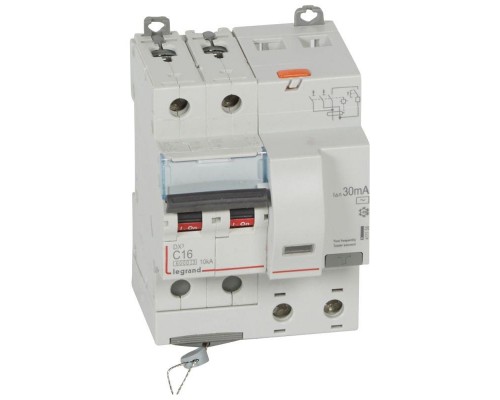Выключатель автоматический дифференциального тока 2п C 16А 30мА тип AC 10кА DX3 4мод. Leg 411158