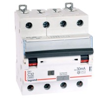 Выключатель автоматический дифференциального тока 4п C 32А 30мА тип AC 10кА DX3 4мод. Leg 411189