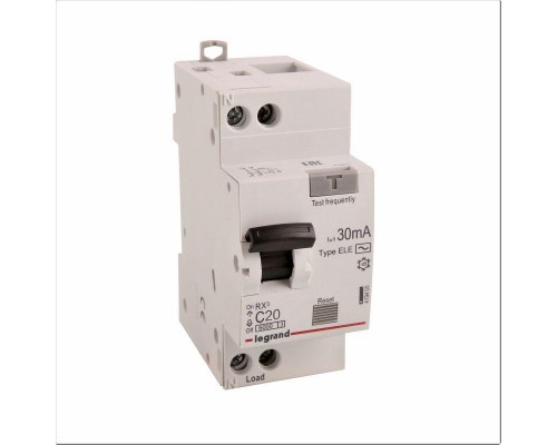 Выключатель автоматический дифференциального тока 2п C 20А 30мА тип AC 6кА RX3 Leg 419400