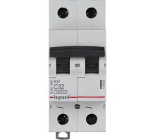 Выключатель автоматический модульный 2п C 32А 4.5кА RX3 Leg 419700