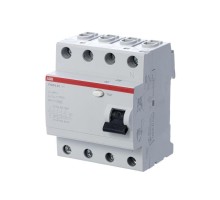 Выключатель дифференциального тока (УЗО) 4п 40А 30мА тип AC FH204 ABB 2CSF204004R1400