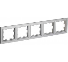 Рамка 5-м BRITE РУ-5-БрА алюм. IEK BR-M52-K47