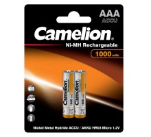 Аккумулятор AAA/R03 NI-MN 1000мА.ч BP-2 металлик (блист.2шт) Camelion 6182