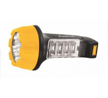 Фонарь LED3818 (аккум 220В черн./желт. 7+8 LED 2 режима SLA) Ultraflash 10973