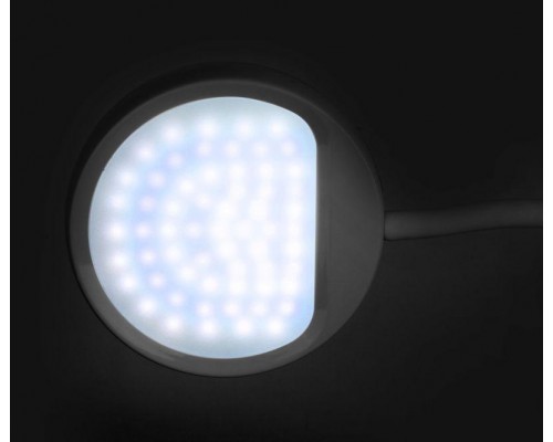 Светильник настольный KD-828 C01 LED 6.5Вт 230В 360лм сенс.рег.ярк .CCT RGB-ночник "Звездн. небо" бел. Camelion 13006