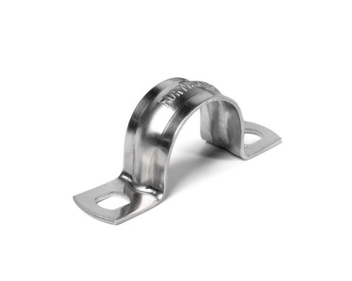 Скоба крепежная двухлапковая СМД d31-32мм метал. оцинк. (уп.50шт) Fortisflex 49378