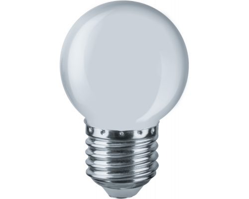 Лампа светодиодная 61 243 NLL-G45-1-230-W-E27 1Вт шар матовая E27 220-240В NAVIGATOR 61243