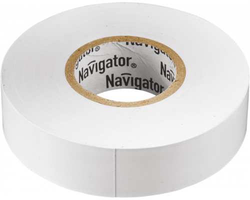 Изолента ПВХ 15мм (рул.20м) бел. NIT-B15-20/WH Navigator 71102