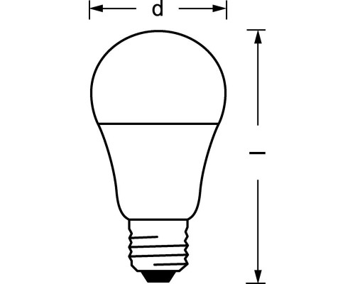 Лампа светодиодная LED Value LVCLA125 15SW/840 грушевидная матовая E27 230В 10х1 RU OSRAM 4058075579156