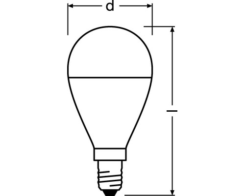 Лампа светодиодная LED Value LVCLP75 10SW/840 шар матовая E14 230В 10х1 RU OSRAM 4058075579743