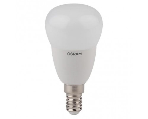 Лампа светодиодная LED Star Classic P 40 5W/827 5Вт шар матовая 2700К тепл. бел. E14 470лм 220-240В пластик. OSRAM 4052899971615