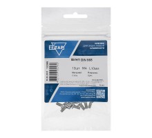 Винт с потайной головкой М4х10 DIN 965 оцинк. (уп.10шт) Tech-Krep/Zitar 102988