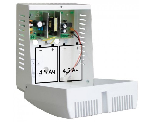 Источник бесперебойного питания СКАТ-2400М 24В 1.5А корпус под АКБ 2х4.5А.ч холодный пуск СС ТР ПБ Бастион 75