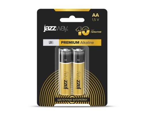 Элемент питания алкалиновый AA/LR6 1.2В Premium Alkaline BL-2 (блист.2шт) JazzWay 5026896