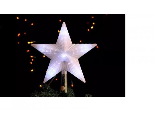 Верхушка на елку "Звезда" ST10M-BO 15см 10 двухцветных LED на барейках SHLights 4690601049162