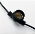 Гирлянда уличная Белт-лайт PBL-S60/L18+1.5 Black E27 IP65 (18м/60ламп/1.5м шнур) соединение в линию max750Вт (лампы в комплект не входят) JazzWay 5040588