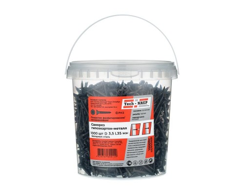 Саморез ШСГМ 3.5х35 (уп.1000шт) Tech-Krep/Zitar 100092