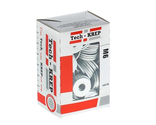 Шайба кузовная М6 DIN 9021 оцинк. (уп.200шт) Tech-Krep/Zitar 105265