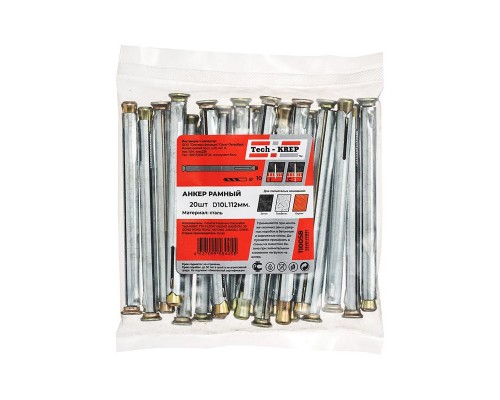 Дюбель рамный 10х112 метал. (уп.20шт) Tech-Krep/Zitar 110058