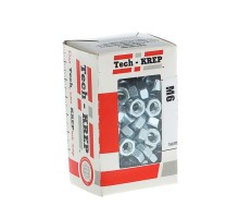 Гайка шестигранная М6 DIN 934 оцинк. (уп.200шт) Tech-Krep/Zitar 105247