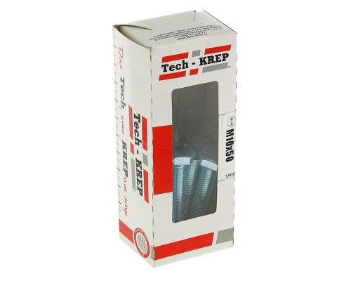 Болт с шестигранной головкой М10х50 DIN 933 оцинк. (уп.10шт) Tech-Krep/Zitar 105217